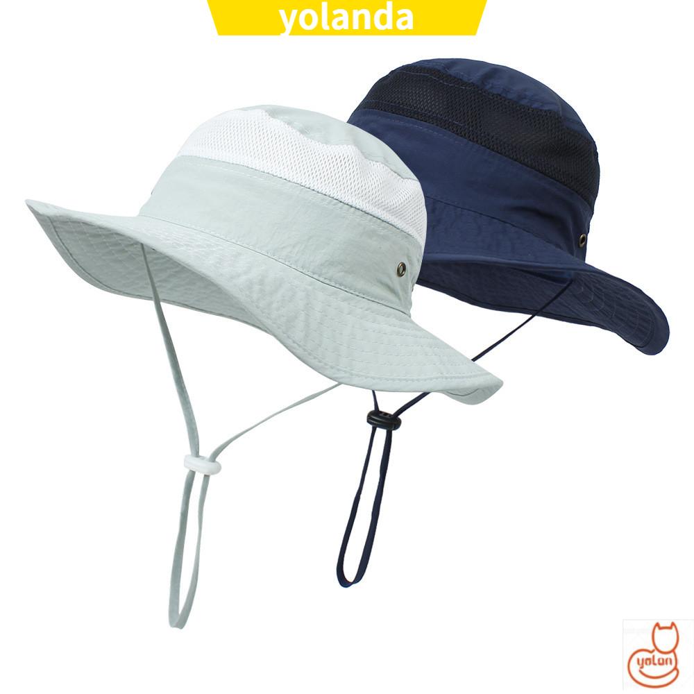 ☆YOLA☆ For Kids Girls Boys Beach Cap Cotton UV Protection Baby Sun Hat Portable Summer Foldable Breathable Bucket Hat/Multicolor