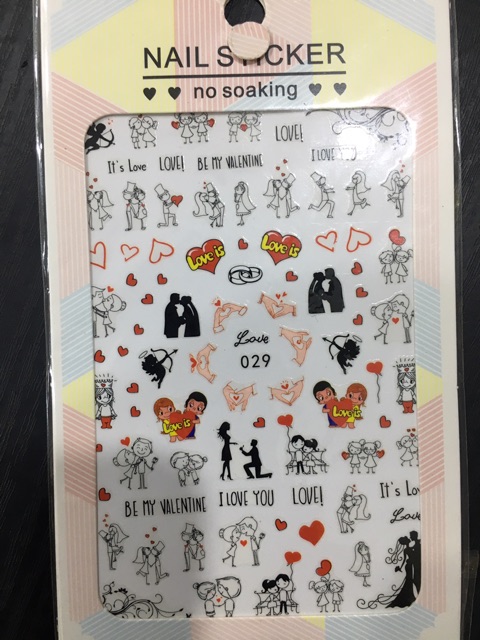 STICKER DÁN MÓNG mẫu mới ( 9 mẫu )