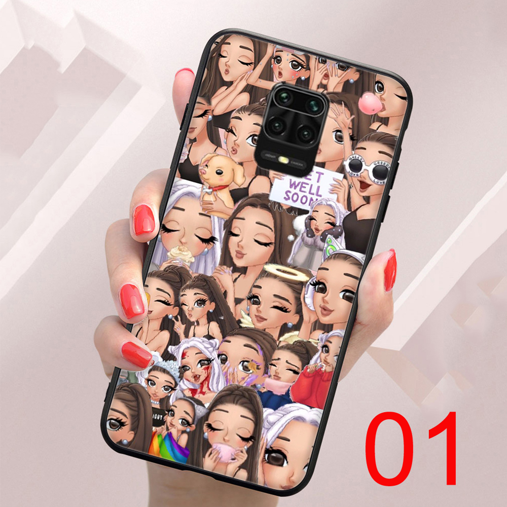 Black Soft Case iPhone 8 7 6 6S Plus 5 5S SE Ariana Grande Emoji