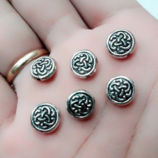 charm tròn hoa văn xỏ Phụ kiện sỉ 25k = 50gram / 1 gói sỉ nguyên liệu handmade