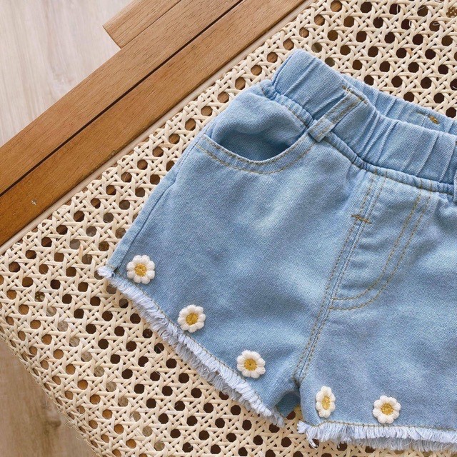 QUẦN SHORT JEANS CÁC MẪU CHO BÉ GÁI