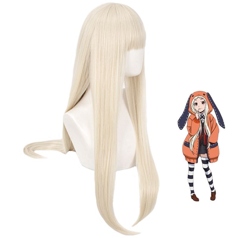 [ORDER / KHÔNG CÓ SẴN]_tóc giả (wig) của nhân vật Yomotsuki Runa - Kakegurui màu vàng sữa