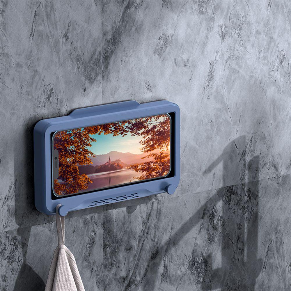 Giá Đỡ Điện Thoại Gắn Tường Tự Dính Xoay 360 Độ Cho Phòng Tắm° Ốp Điện Thoại Màn Hình Cảm Ứng Có Thể Xoay Được