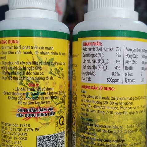 Phân bón lá sinh học Max Roots (100ml), Humic Acid Ra Rễ Cực Mạnh, Chuyên dùng cho mai vàng và hoa kiểng