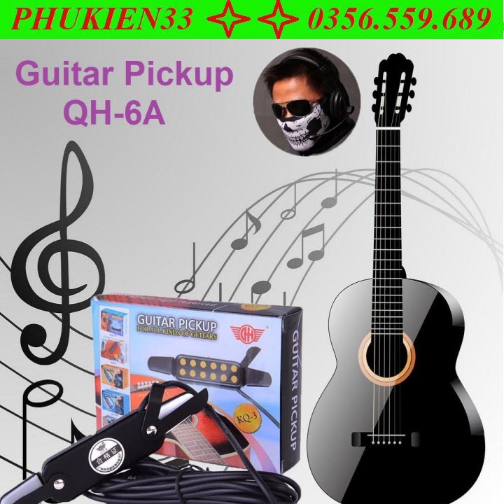 Pickup Đàn Acoustic Guitar QH-6A (Bộ thu âm Guitar)