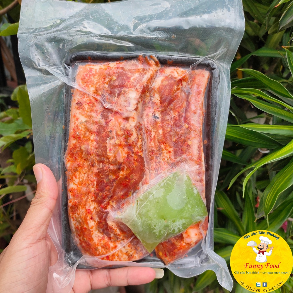 Ba Rọi Heo 1 Nắng Ướp Sả 500g – Tặng Kèm Nước Chấm –  – Funnyfood