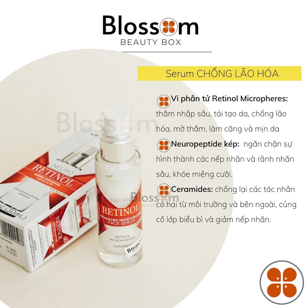 Serum &amp; kem dưỡng Retinol Bielenda Chống lão hóa, tái tạo da | NEURO RETINOL