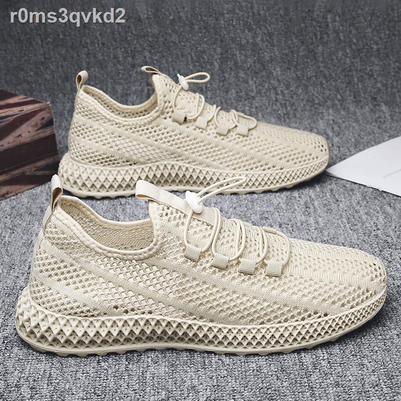 Giày thể thao/ Sneakersdày thể thao▼Giày nam thoáng khí mùa hè phần mỏng 2021 phong cách mới khử mùi rỗng lướ