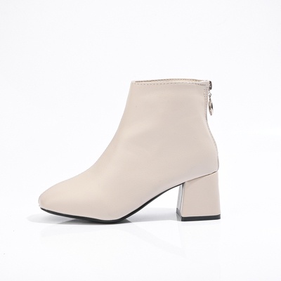 B110 Boot da lì mũi vuông khóa sau gót vuông 5p | BigBuy360 - bigbuy360.vn