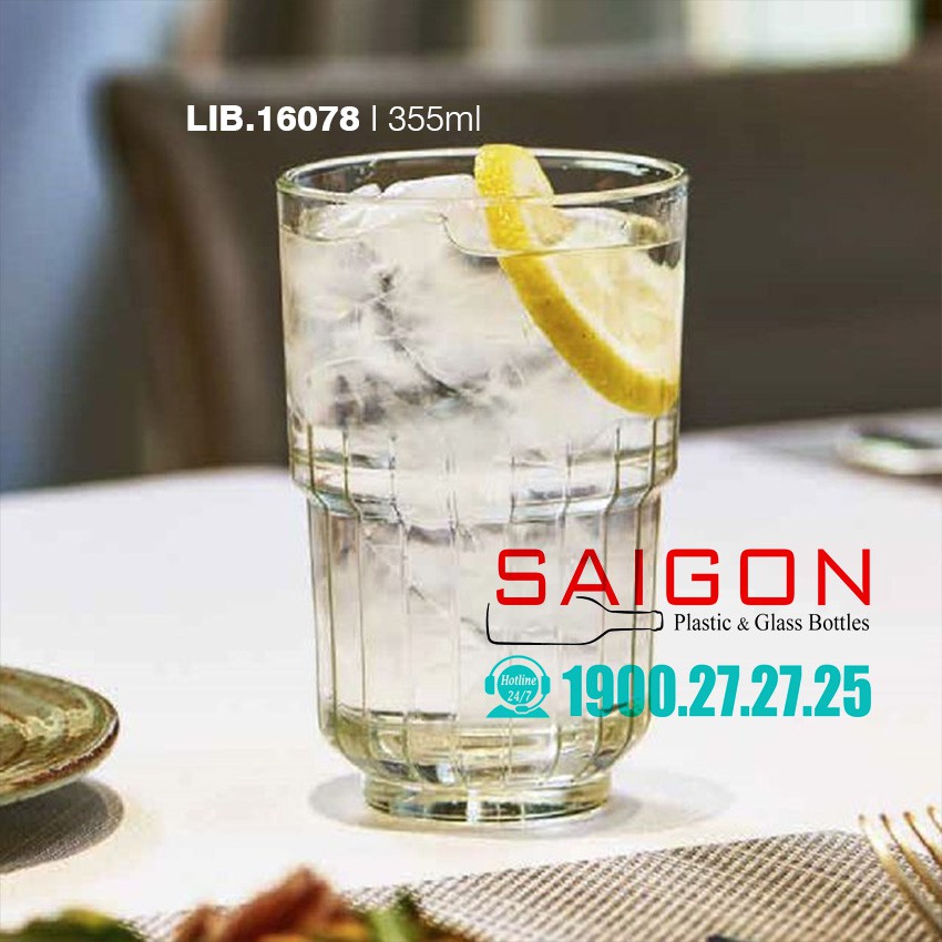 Ly Thủy Tinh Libbey LINQ White Rock 266ml | Beverage 355ml , Thủy tinh Cao Cấp | BigBuy360 - bigbuy360.vn