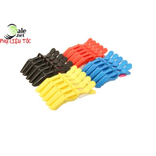 6 Kẹp cá sấu đủ màu - Phụ liệu tóc - Phụ liệu nail - thegioinail666