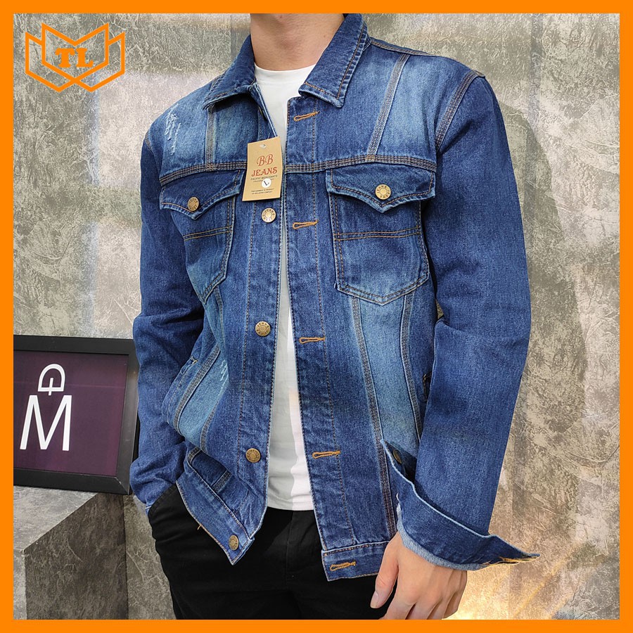 áo nam Áo khoác jean nam TL85 Shop Thành Long chuyên áo khoác nam