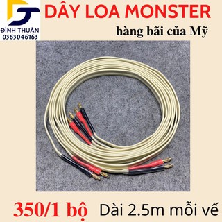 Dây loa Monster bãi MỸ, Dây loa bãi chuẩn đồng tơ siêu mịn dây siêu mềm cho âm thanh cực tốt trong tầm giá