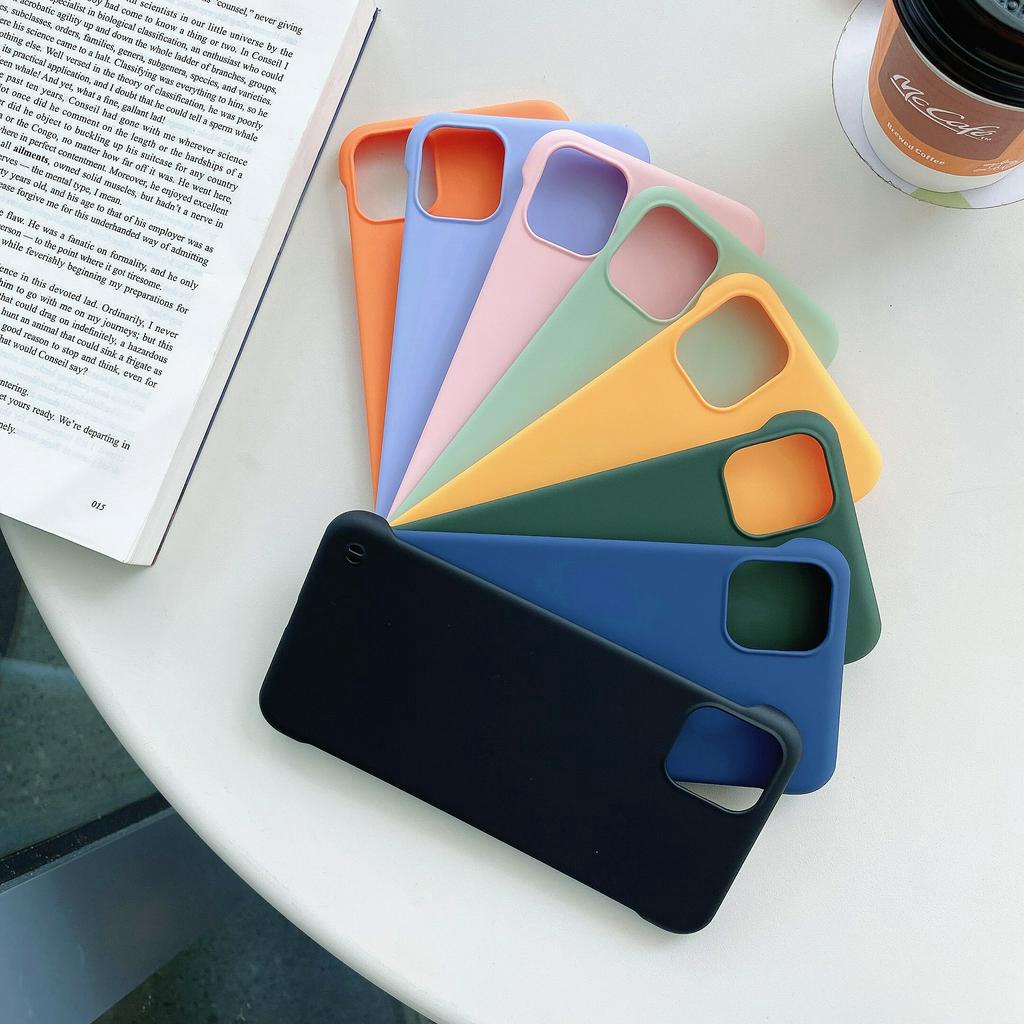 Ốp điện thoại PC không viền thời trang cho IPhone 12 11 Pro Max 6 6S 7 8 Plus