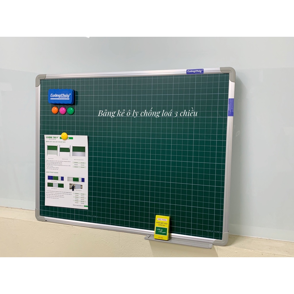Bảng kẻ ô ly , KT : 60x100cm dòng Sandard - Bảng Cường Thúy