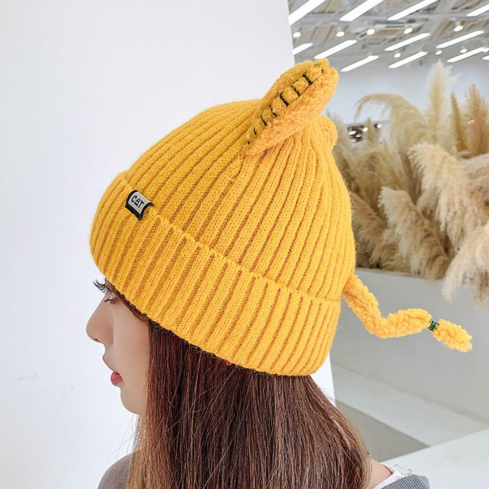 Mũ Beanie Tai Mèo Dễ Thương Thời Trang Mùa Đông Cho Nam Và Nữ
