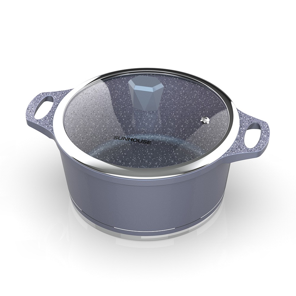 Bộ nồi vân đá đáy từ Sunhouse SHG2003MMA