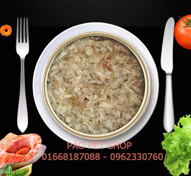 Pate cho mèo POROCA hộp 12 lon mix vị