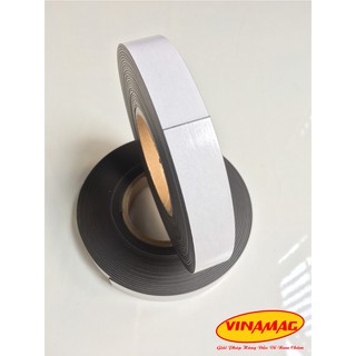 Cuộn 10mx2cmx1,5mm nam châm dẻo có keo, cuộn nam châm lá