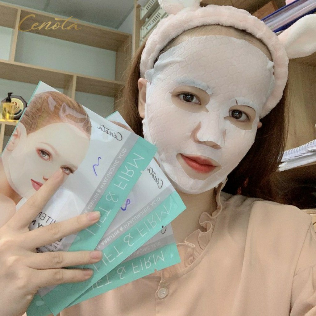 Mặt Nạ Cenota Whitening Beauty Mask Nâng Cơ Trắng Da 30ml * 6 miếng