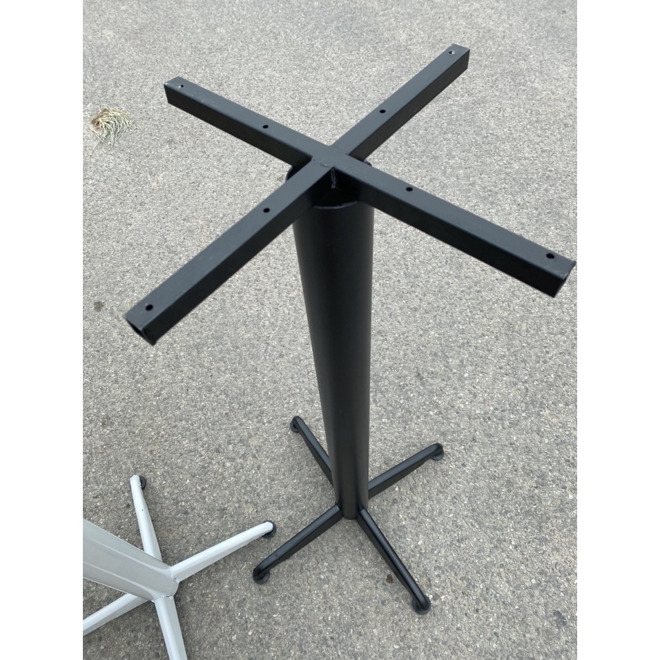Chân Bàn Trụ Sắt Ống Tròn Chữ Thập Cao 1m, Dùng Cho Bàn Quầy Bar, Eames, Nhà Hàng