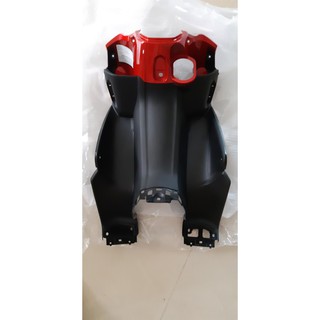 Ốp ổ khóa (Ốp bịt yếm) Nouvo LX đỏ nhũ - đen nhám
