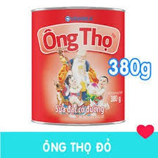 SỮA ĐẶC CÓ ĐƯỜNG ÔNG THỌ ĐỎ - HỘP THIẾC 380G