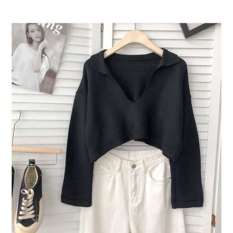 ÁO CROPTOP TAY DÀI X5