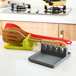 ✿UNI✿Kitchen Spatula Drain Rack Spoon Knife Pot Lid Rest Holder Tableware Organizer
