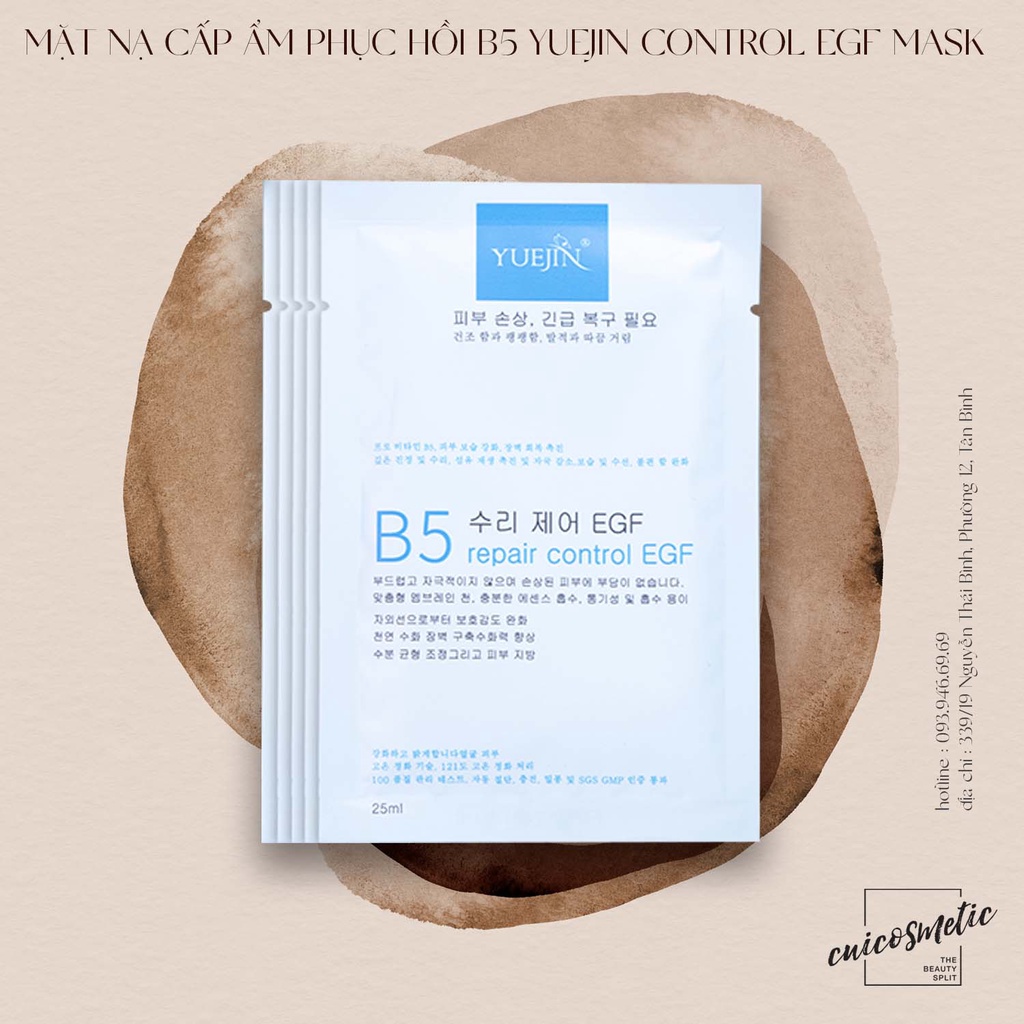 Mặt nạ cấp ẩm phục hồi B5 Yuejin Control EGF Mask