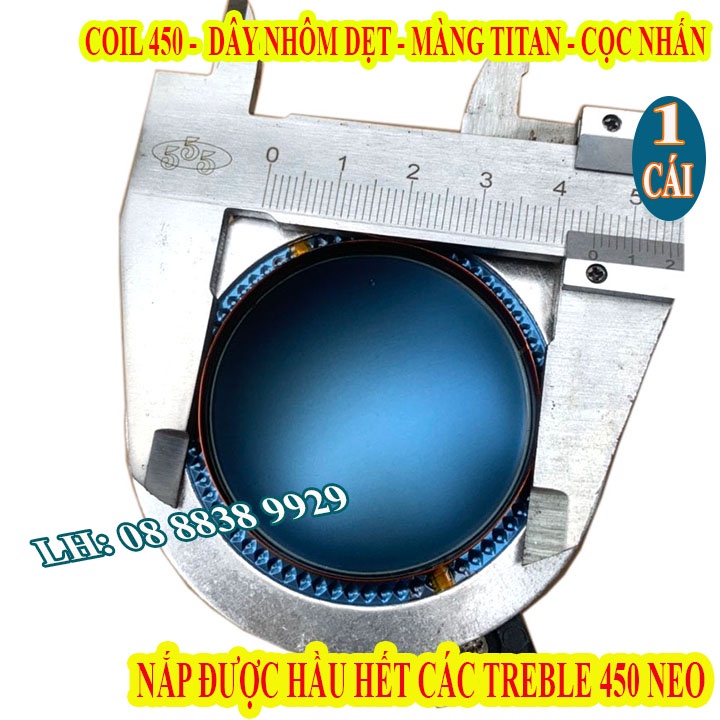 COIL TITAN LOA TREBLE NEO 44.4mm CÓ CỌC NHẤN - DÙNG CHO HẤU HẾT TREBLE NEO 450 - GIÁ 1 CHIẾC