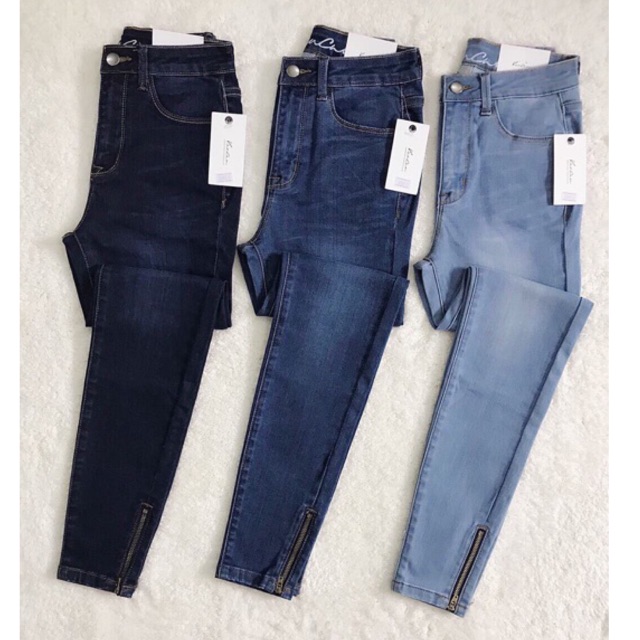Quần skinny dây kéo chân