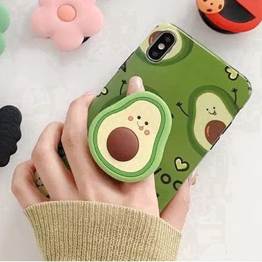 Giá đỡ điện thoại túi khí hình mèo/kỳ lân 3D dễ thương