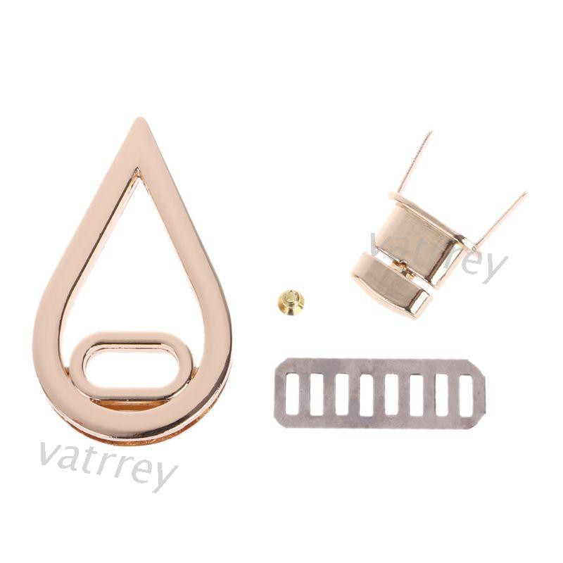 Khóa xoắn hình giọt nước bằng hợp kim kẽm cho túi xách