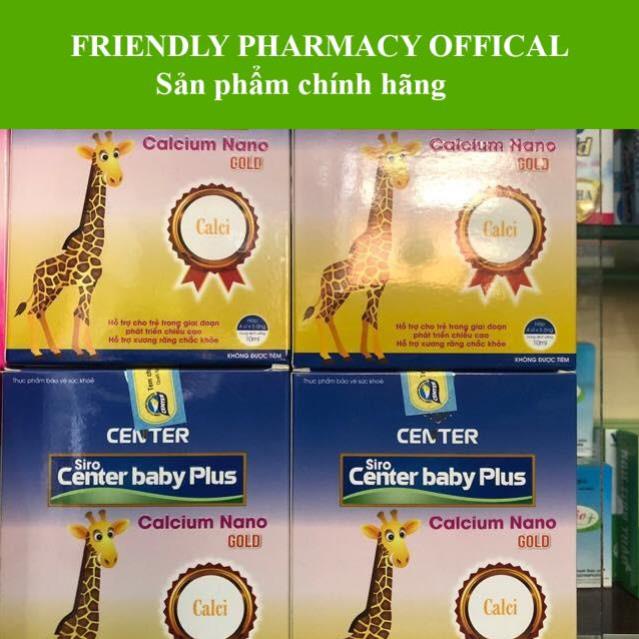 Siro Center baby Plus Calcium Nano - Giúp trẻ phát triển chiều cao, tăng hấp thu dưỡng chất (20 ống 10ml)
