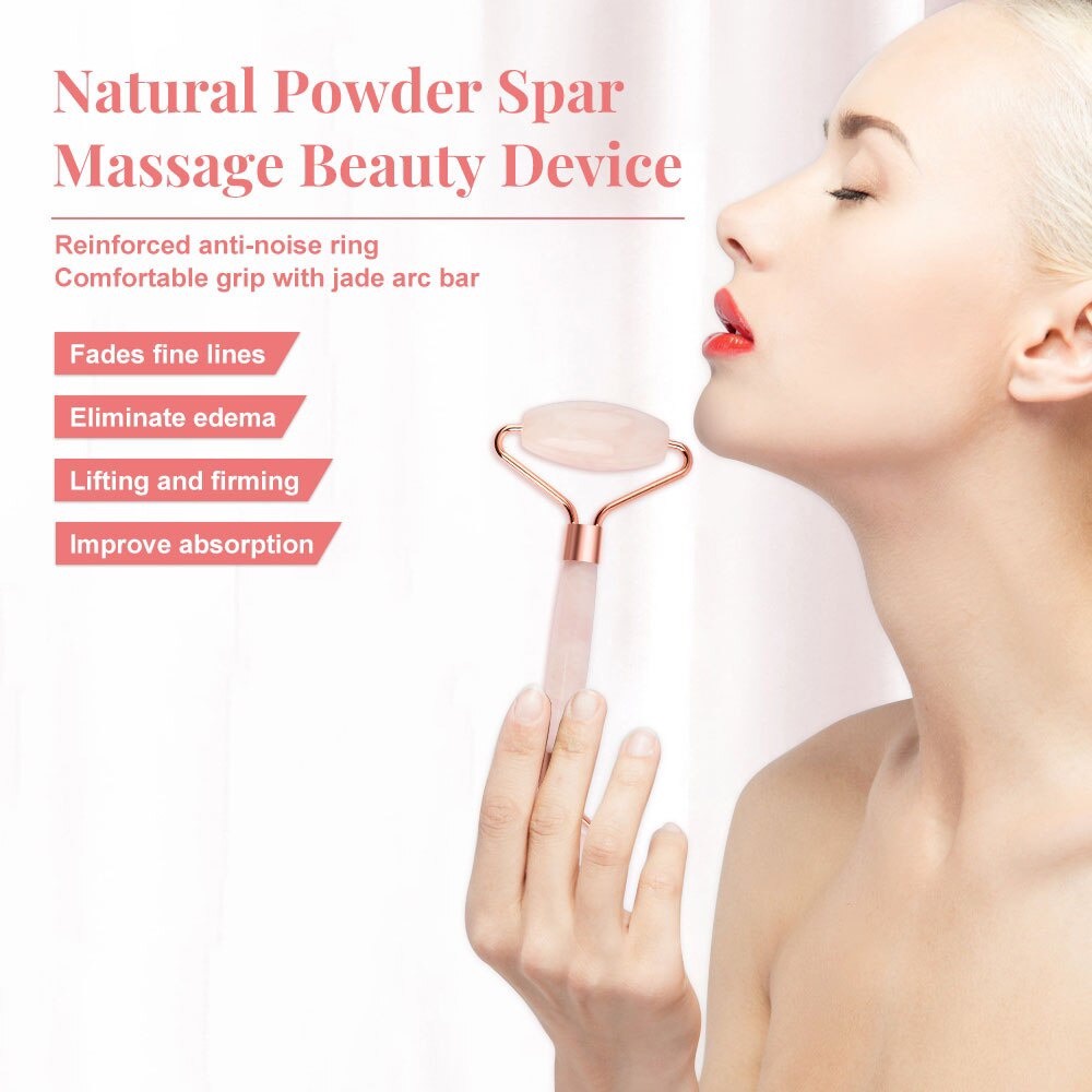 Thanh Lăn Massage Mặt Trị Liệu Bằng Đá Cẩm Thạch 2 Đầu