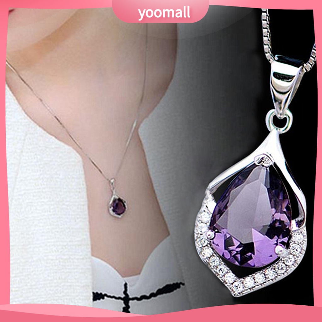 Vòng Cổ Bằng Hợp Kim Đính Pha Lê Giả Lấp Lánh Sang Trọng Cho Nữ