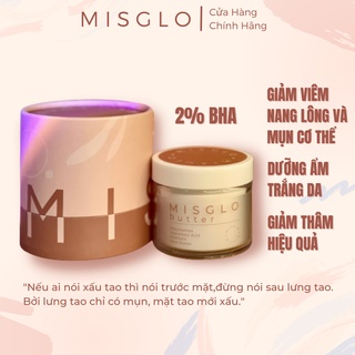  Kem dưỡng thể MISGLO giảm viêm nang lông,mụn cơ thể BHA 2 phần trăm 