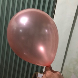 Combo 10 bóng nhũ màu hồng gol 25-30cm