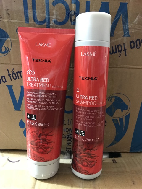 Combo Dầu gội / Hấp cho tóc màu nhuộm Lakme Teknia Ultra 300ml/250ml