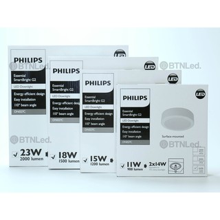 Bộ đèn PHILIPS LED Ốp Trần Nổi DN027C - [HÀNG CHÍNH HÃNG] - Dải công suất rộng, kiểu dáng đa dạng