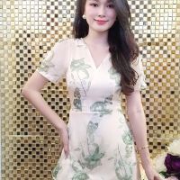 Váy voan tơ thêu hoa 3D