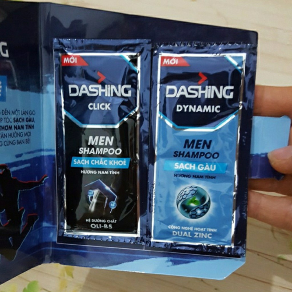 Combo 2 gói dầu gội Dashing (mẫu thử)