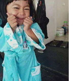 ✵ Set 1 cặp khăn tắm kiểu kimono màu xanh dương cho bé từ 2-4 tuổi Hst (2-4 tuổi)