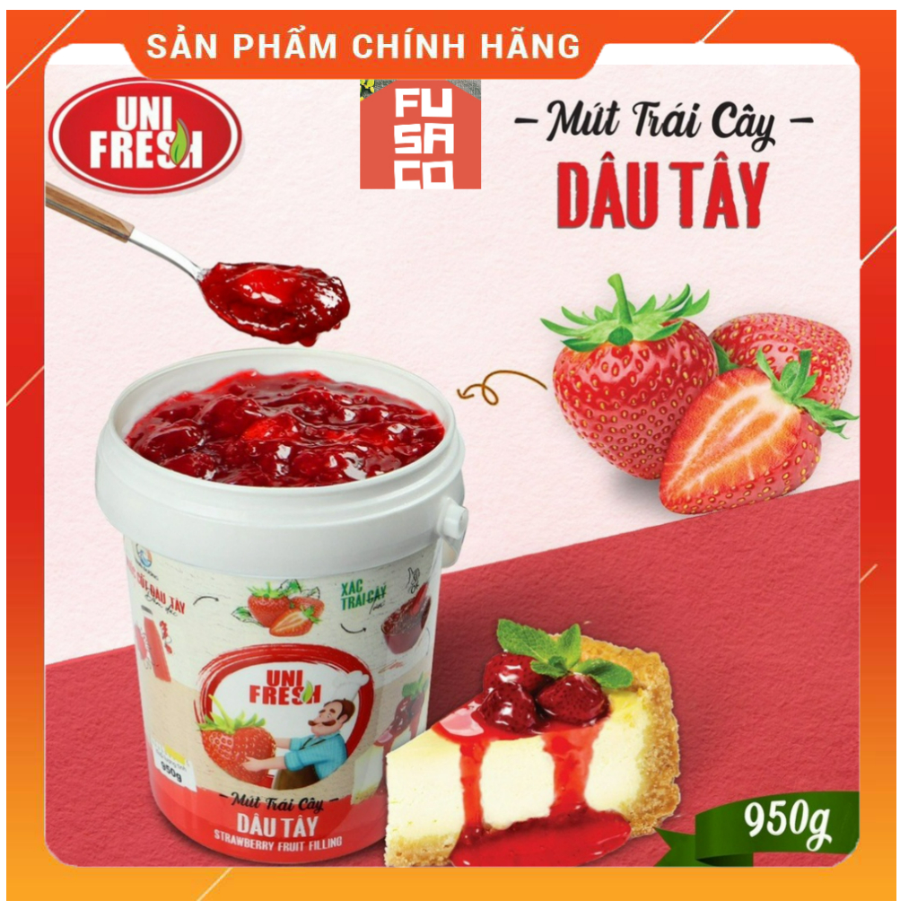 MỨT DÂU TÂY (STRAWBERRY FRUIT)-MỨT TRÁI CÂY UNIFRESH