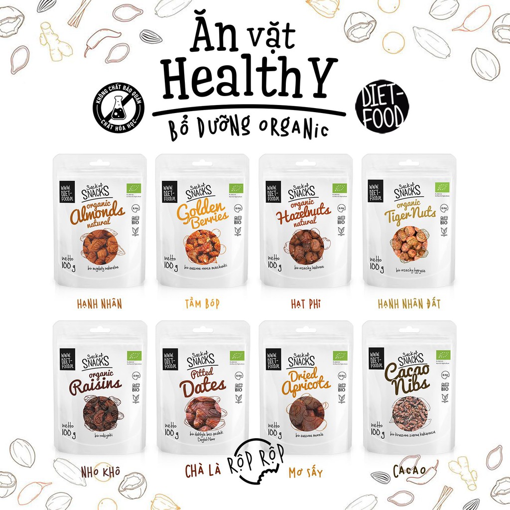 Nhân Hạt Mơ Đắng /Mơ Sấy Khô Hữu Cơ Sottolestelle 250g