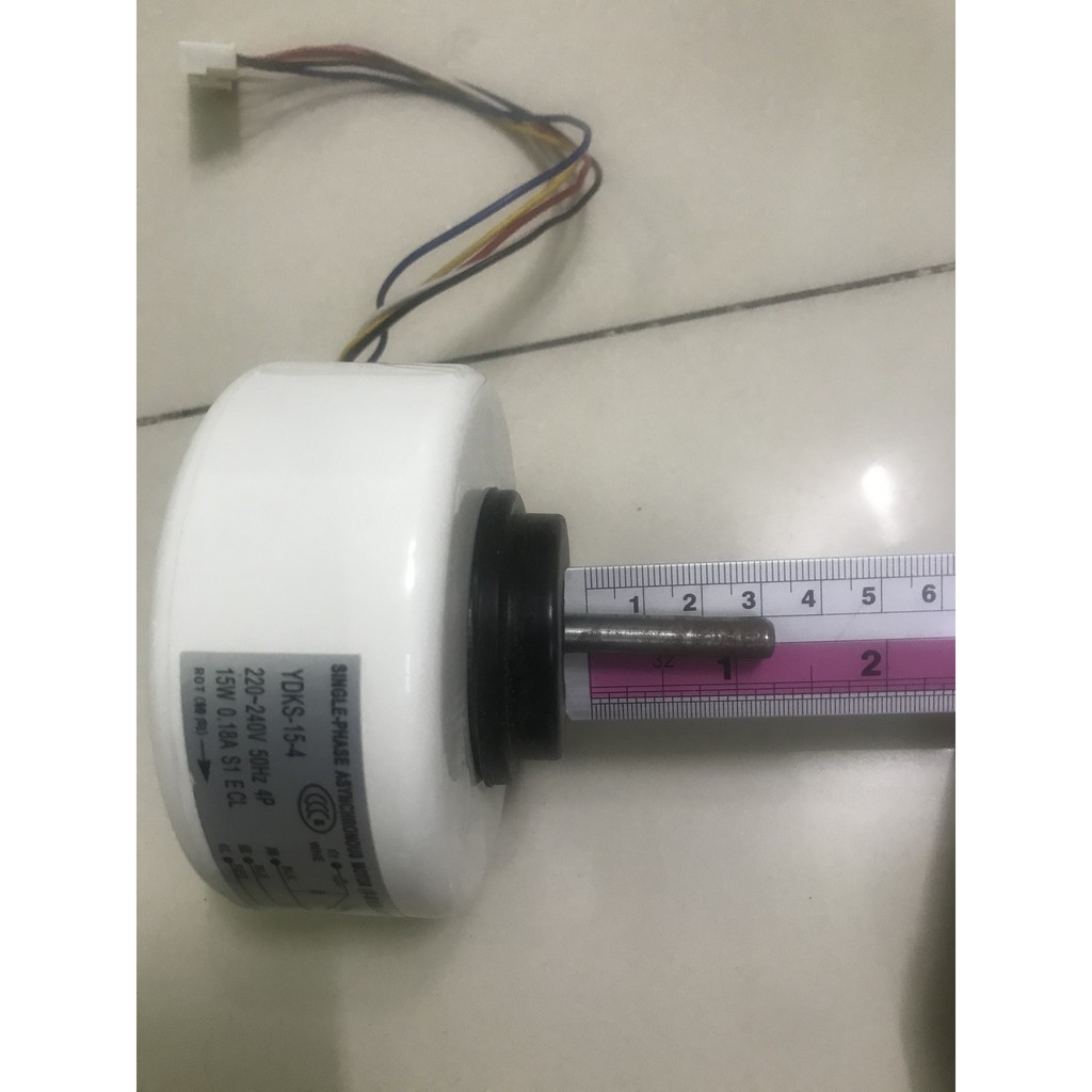 Motor quạt mặt lạnh điều hòa, trục ngắn, 15w, 5 dây / mô tơ quạt đầu lạnh máy lạnh