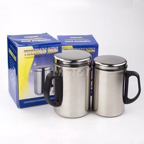 Ca giữ nhiệt inox 500ml , Ly giữ nhiệt có nắp đậy bằng inox cao cấp