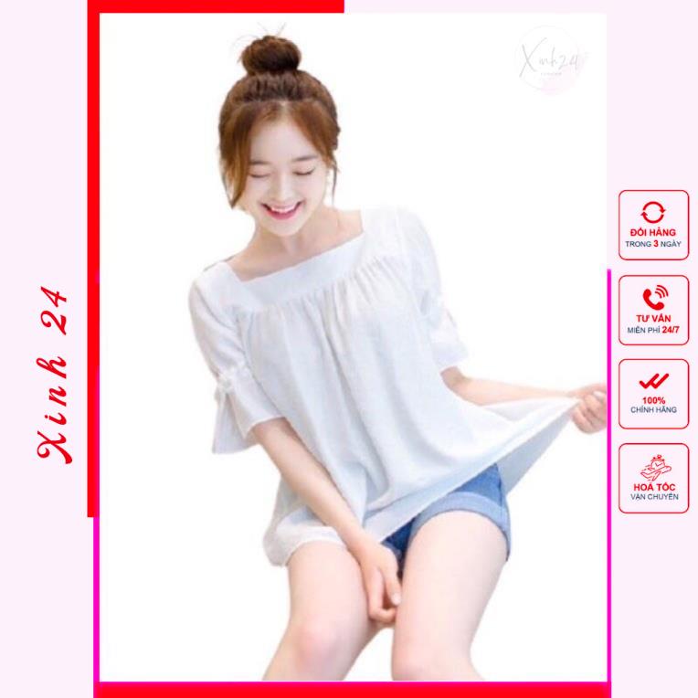 Áo kiểu nữ tay cách điệu trẻ trung, phong cách Hàn Quốc | BigBuy360 - bigbuy360.vn