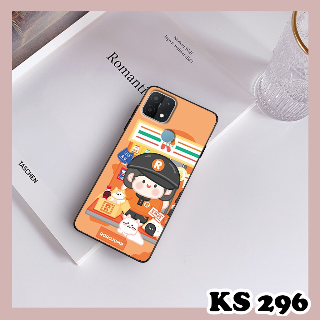 Ốp lưng Oppo A15 - Oppo A15s - Ốp in hình Ngân hà &amp; Roro Jumb - Lưng nhám viền TPU